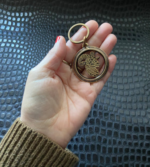 vintage aries keychain astrology zodiac signs