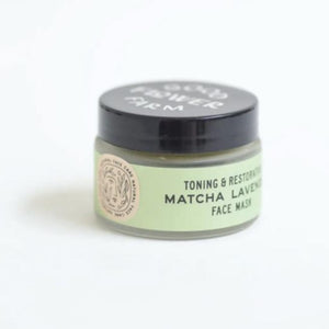 Matcha Lavender Toning & Restorative Botanical Clay Face Mask by Good Flower Farm