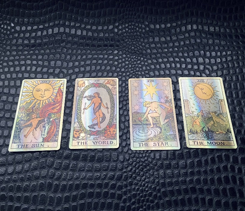 Holographic Smith Waite Tarot Card Divination Deck