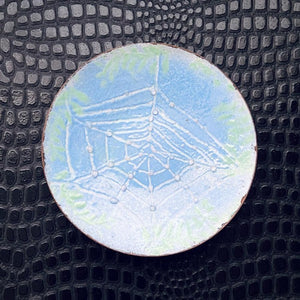 Vintage Enamel Spiderweb Dish