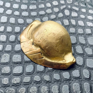 vintage brass shell ashtray