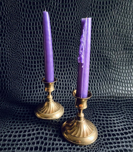 Vintage brass pair of candlesticks