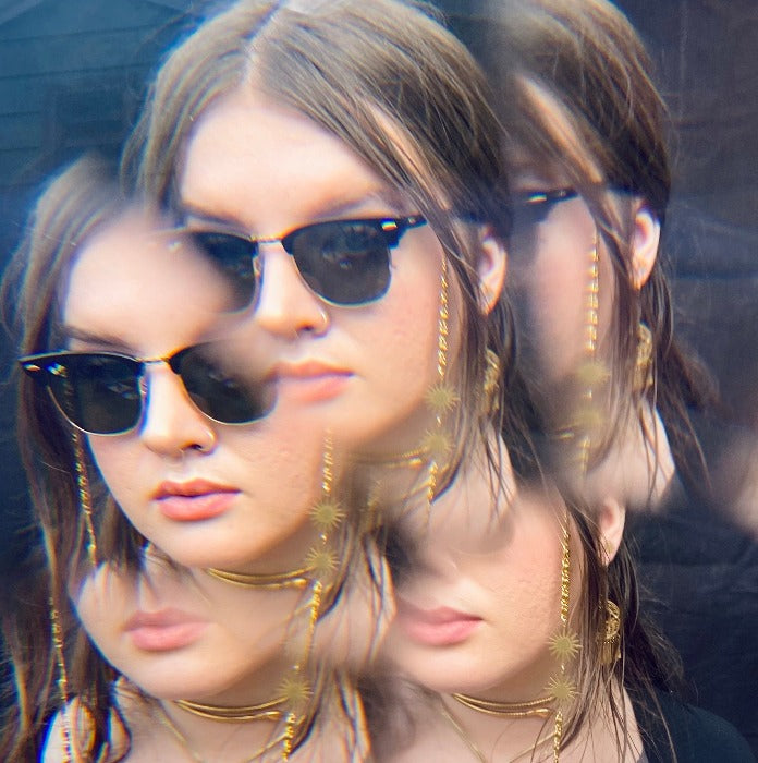 Handmade sunburst eyeglasses chain